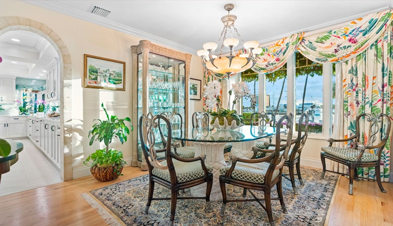 Formal Dining Room at 615 Idlewyld Drive