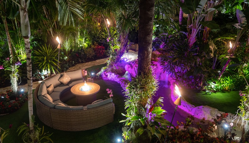 Firepit at 615 Idlewyld Drive